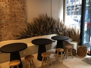 Seating indoors; casual chic at Scen Studio in New York City