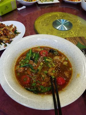 Signature Chengdu dish.
Those are chilies  at Vegan - Wei Gen in Chengdu