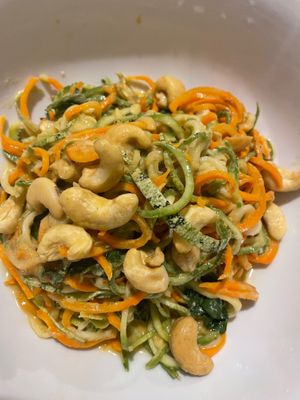 Zoodles  at Varuna Plant-Based Food & Juice Bar in Manuel Antonio