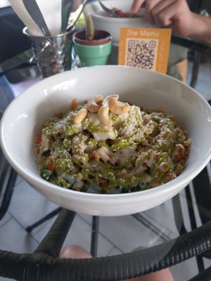 Varuna Bowl (looks weird on the picture, looked way better in RL) at Varuna Plant-Based Food & Juice Bar in Manuel Antonio