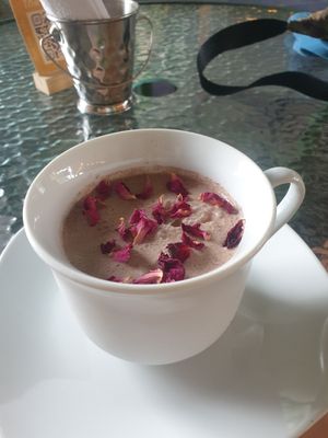 Traditional cacao at Varuna Plant-Based Food & Juice Bar in Manuel Antonio