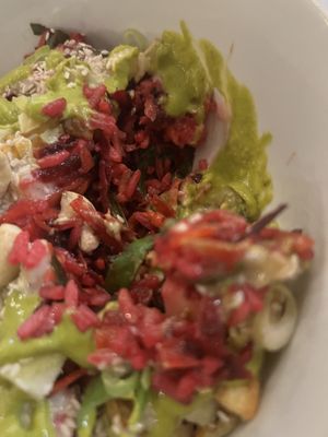 Varuna bowl inside  at Varuna Plant-Based Food & Juice Bar in Manuel Antonio