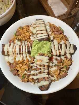 Rica Bowl super big and filling   at Varuna Plant-Based Food & Juice Bar in Manuel Antonio