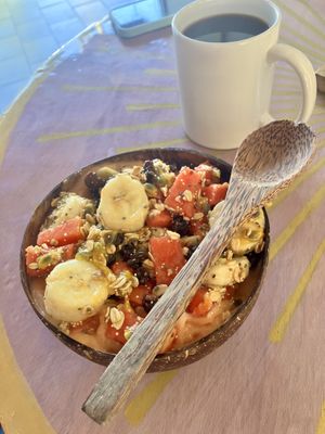 Tropical bowl  at Varuna Plant-Based Food & Juice Bar in Manuel Antonio