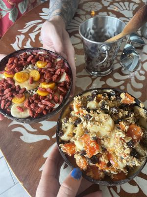 Breakfast bowls   at Varuna Plant-Based Food & Juice Bar in Manuel Antonio