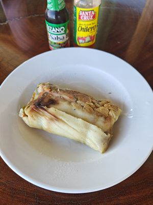 Tamale at Varuna Plant-Based Food & Juice Bar in Manuel Antonio