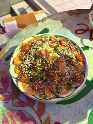 Raw jungle bowl  at Varuna Plant-Based Food & Juice Bar in Manuel Antonio