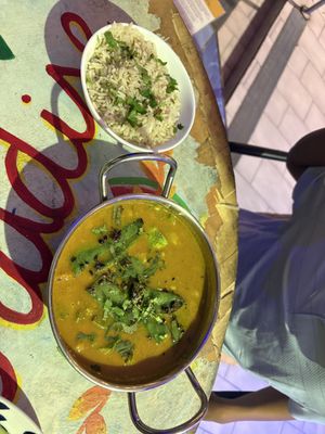 Curry  at Varuna Plant-Based Food & Juice Bar in Manuel Antonio