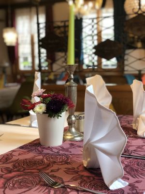 Kleiner Blick ins Restaurant  at Restaurant Rössle in Calw