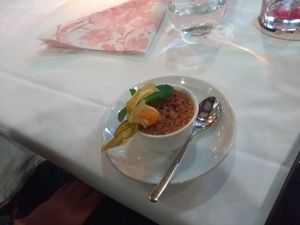 Vegane Creme brulée at Restaurant Rössle in Calw