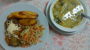 Lunch of the day, March 2017 at Zucchini in Tunja