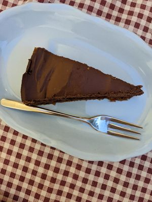 Chocolate Cheesecake (vegan) at Raparossa  in Pezze Di Greco