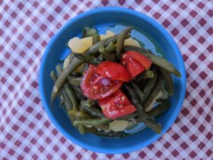 Potatoes and Beans at Raparossa  in Pezze Di Greco