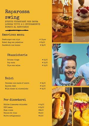 29.1.02023 50ies Special Event Menu at Raparossa  in Pezze Di Greco