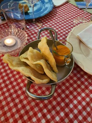 Pepperoni gnocchi  at Raparossa  in Pezze Di Greco