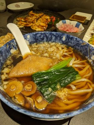Udon noodles at Herbivore Japanese Vegetarian Restaurant in Central Singapore