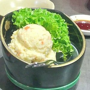 Potato salad at Herbivore Japanese Vegetarian Restaurant in Central Singapore