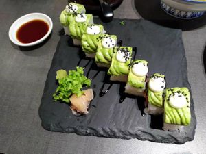 Avo sushi at Herbivore Japanese Vegetarian Restaurant in Central Singapore