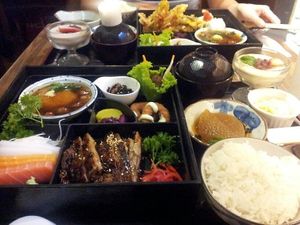 Set meal at Herbivore Japanese Vegetarian Restaurant in Central Singapore