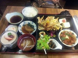 Set meal at Herbivore Japanese Vegetarian Restaurant in Central Singapore