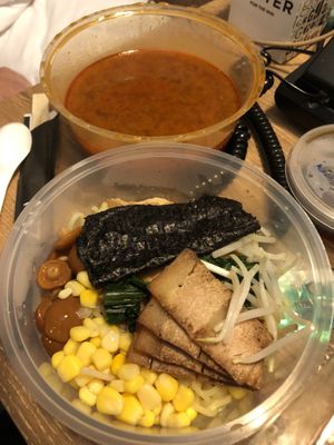 Miso spicy ramen  at Herbivore Japanese Vegetarian Restaurant in Central Singapore