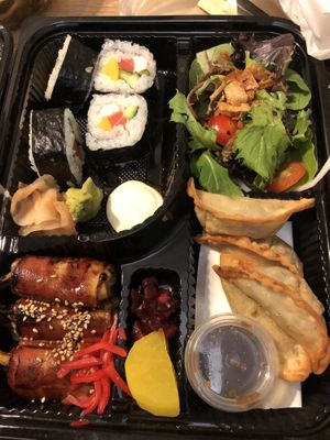 Chawanmushi maki set $35 at Herbivore Japanese Vegetarian Restaurant in Central Singapore