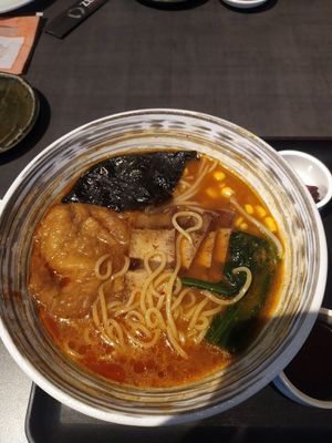 Ramen (spicy) at Herbivore Japanese Vegetarian Restaurant in Central Singapore