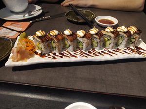 Unagi Sushi at Herbivore Japanese Vegetarian Restaurant in Central Singapore