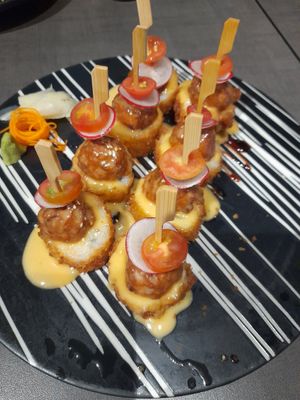 Sushi .. comes with dairy at Herbivore Japanese Vegetarian Restaurant in Central Singapore