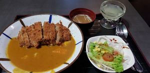 Katsu bento. The yuzu jelly is light and refreshing. at Herbivore Japanese Vegetarian Restaurant in Central Singapore