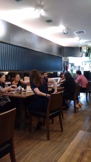 Seating at Herbivore Japanese Vegetarian Restaurant in Central Singapore