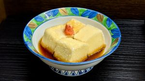 Agedashi Tofu at Herbivore Japanese Vegetarian Restaurant in Central Singapore