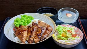 Unagi Don at Herbivore Japanese Vegetarian Restaurant in Central Singapore