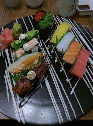 Vegetarian sashimi. The sauce is not vegan; found that out the hard way. at Herbivore Japanese Vegetarian Restaurant in Central Singapore