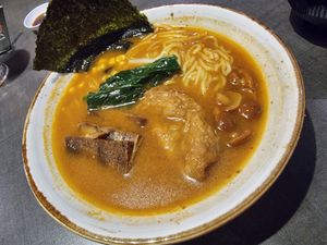 Spicy Ramen at Herbivore Japanese Vegetarian Restaurant in Central Singapore