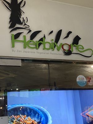 Herbivore sign  at Herbivore Japanese Vegetarian Restaurant in Central Singapore