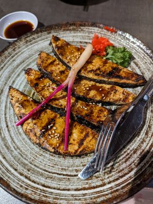 Teriyaki Fish at Herbivore Japanese Vegetarian Restaurant in Central Singapore
