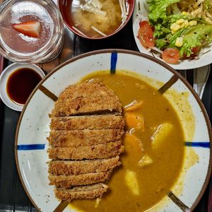 Vegan Katsu Curry at Herbivore Japanese Vegetarian Restaurant in Central Singapore