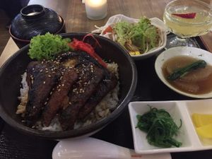 Vegan "unagi" at Herbivore Japanese Vegetarian Restaurant in Central Singapore