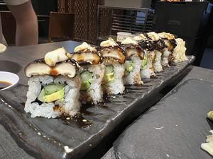Shiitake mushroom maki #Veganuary at Herbivore Japanese Vegetarian Restaurant in Central Singapore