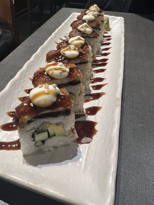 Vegan unagi maki  at Herbivore Japanese Vegetarian Restaurant in Central Singapore