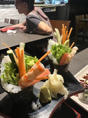 Vegan California temakk  at Herbivore Japanese Vegetarian Restaurant in Central Singapore