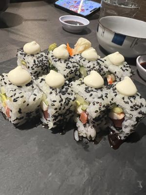 Vegan California roll  at Herbivore Japanese Vegetarian Restaurant in Central Singapore