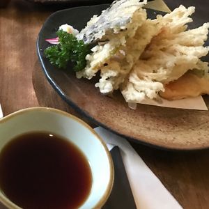 veggie tempura  at Herbivore Japanese Vegetarian Restaurant in Central Singapore