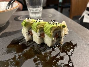 Avocado maki  at Herbivore Japanese Vegetarian Restaurant in Central Singapore