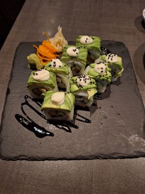 Avocado maki at Herbivore Japanese Vegetarian Restaurant in Central Singapore