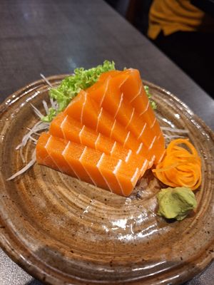 Vegan salmon sashimi at Herbivore Japanese Vegetarian Restaurant in Central Singapore
