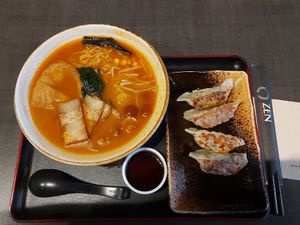 Spicy ramen at Herbivore Japanese Vegetarian Restaurant in Central Singapore