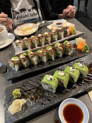 Yummy sushi 🍱   at Herbivore Japanese Vegetarian Restaurant in Central Singapore