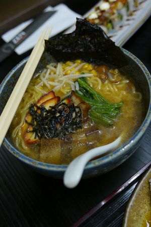 Vegan Ramen at Herbivore Japanese Vegetarian Restaurant in Central Singapore